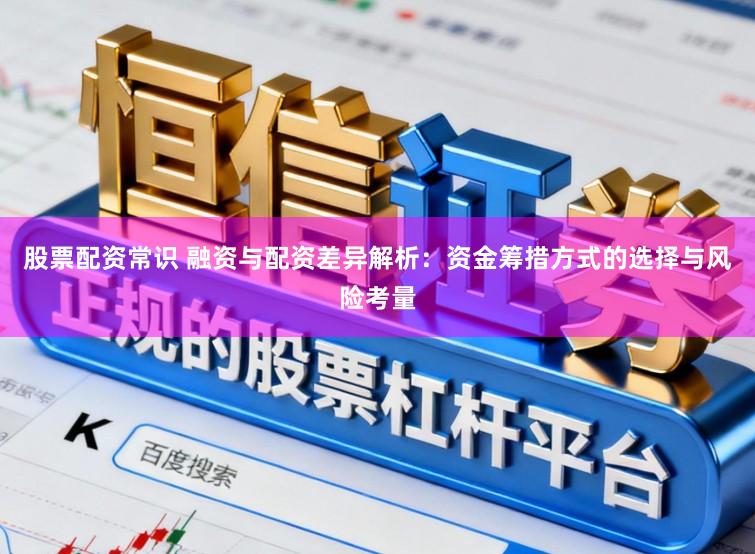 股票配资常识 融资与配资差异解析:资金筹措方式的选择与风险考量